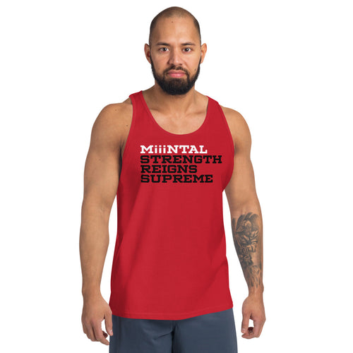 MSRS Slogan Anniversary tank (red tri-blend)