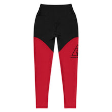 Load image into Gallery viewer, Logo Anniversary Leggings (red/black)