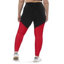 Load image into Gallery viewer, Logo Anniversary Leggings (red/black)