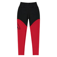 Load image into Gallery viewer, Logo Anniversary Leggings (red/black)