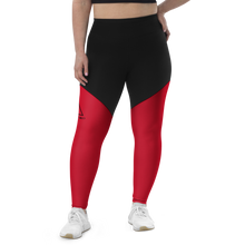 Load image into Gallery viewer, Logo Anniversary Leggings (red/black)