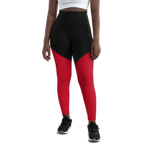 Logo Anniversary Leggings (red/black)