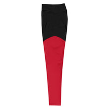 Load image into Gallery viewer, Logo Anniversary Leggings (red/black)