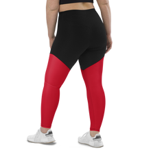 Load image into Gallery viewer, Logo Anniversary Leggings (red/black)