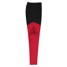 Load image into Gallery viewer, Logo Anniversary Leggings (red/black)