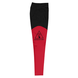 Logo Anniversary Leggings (red/black)