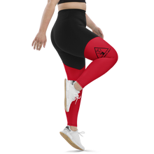 Load image into Gallery viewer, Logo Anniversary Leggings (red/black)