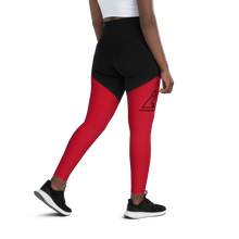 Load image into Gallery viewer, Logo Anniversary Leggings (red/black)